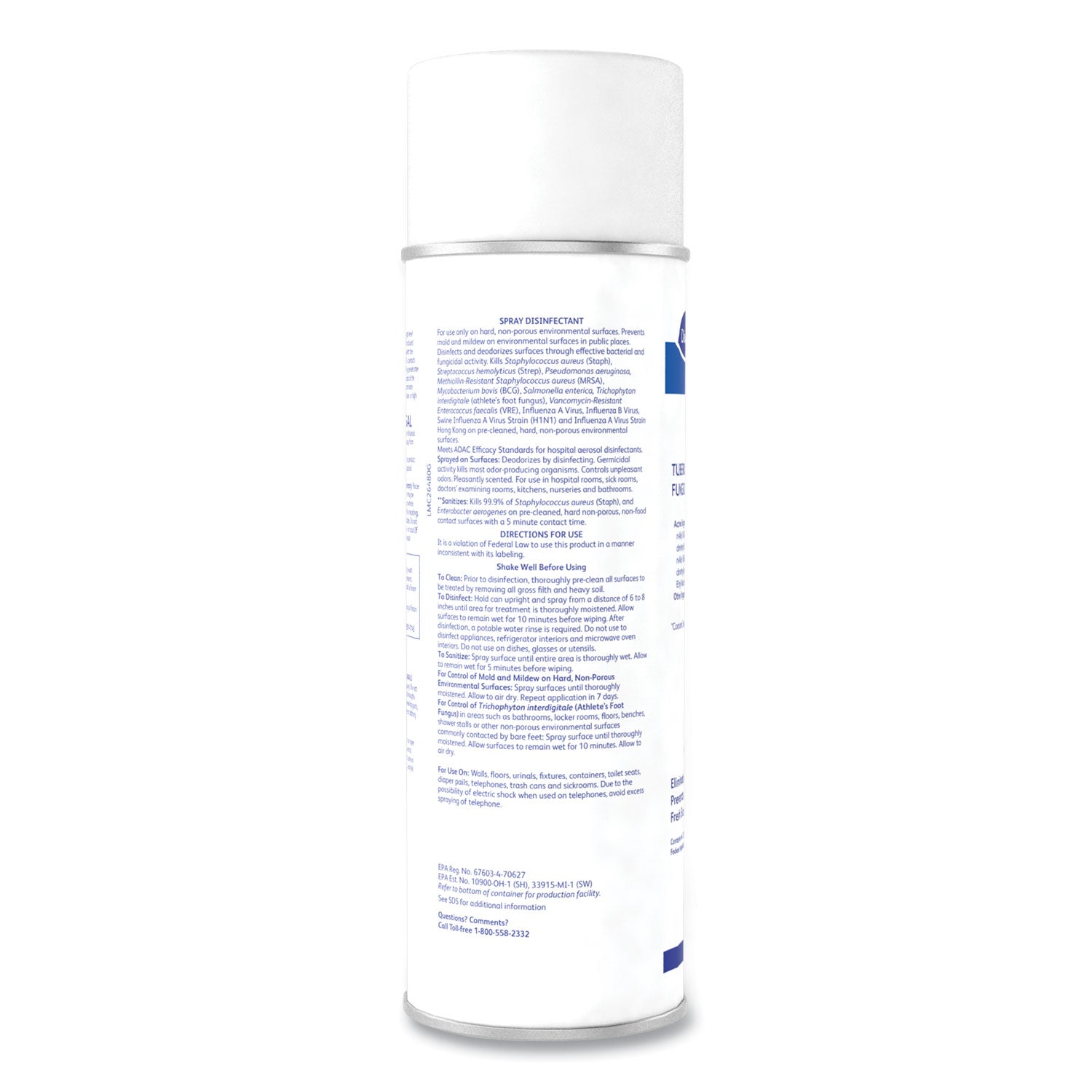 Ready-To-Use - 15 oz (0.94 lb) - 11.1 pH - Fresh Scent - Fungicide, Tuberculocide, Fungi Resistant, Mold Resistant, Mildew Resistant - Colorless - 12 / Carton