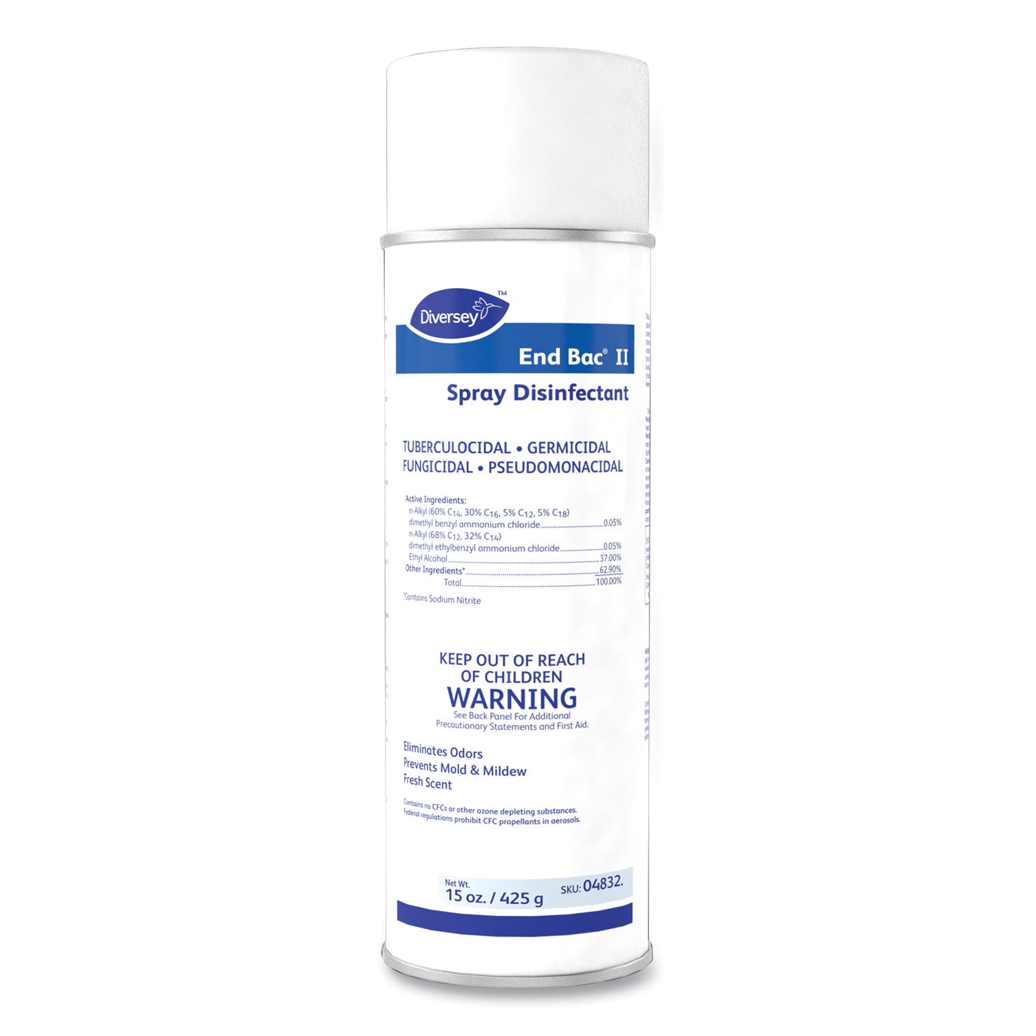 Ready-To-Use - 15 oz (0.94 lb) - 11.1 pH - Fresh Scent - Fungicide, Tuberculocide, Fungi Resistant, Mold Resistant, Mildew Resistant - Colorless - 12 / Carton