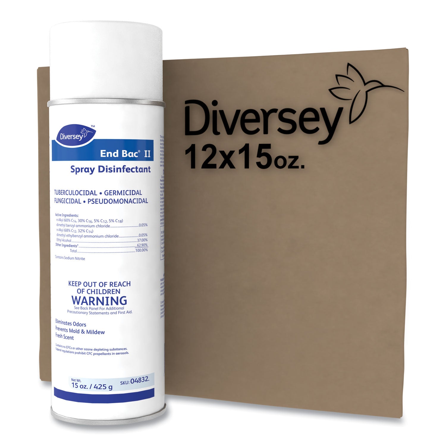 Ready-To-Use - 15 oz (0.94 lb) - 11.1 pH - Fresh Scent - Fungicide, Tuberculocide, Fungi Resistant, Mold Resistant, Mildew Resistant - Colorless - 12 / Carton