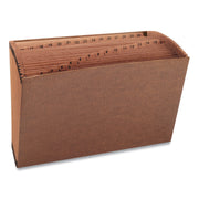 Smead Legal Recycled Expanding File - 8 1/2" x 14" - 7/8" Expansion - 31 Pocket(s) - Redrope - Reinforced Gusset - 30% Recycled - 1 Each