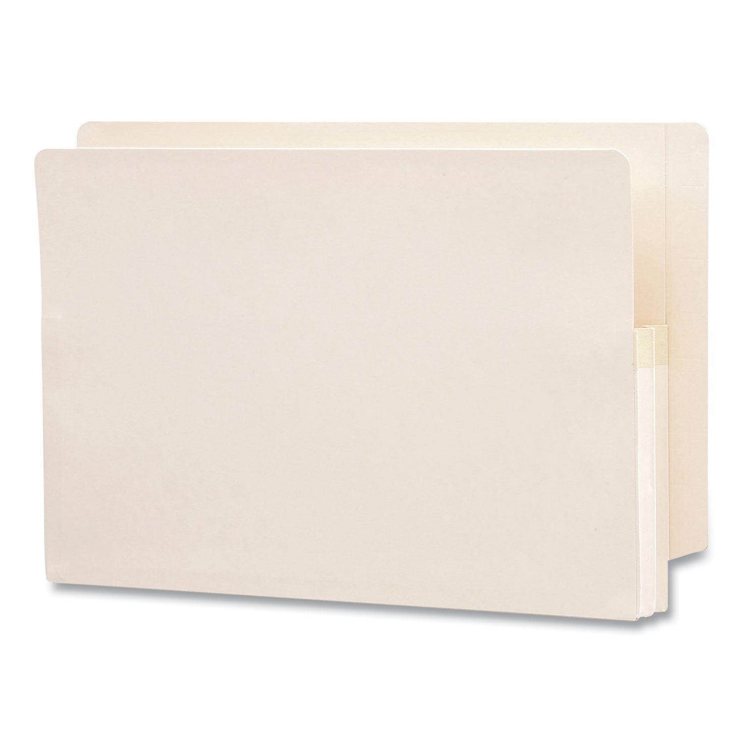 Smead Straight Tab Cut Legal Recycled File Pocket - 8 1/2" x 14" - 1 3/4" Expansion - 2 Plys - Manila - Embossed - 10% Recycled - 25 / Box