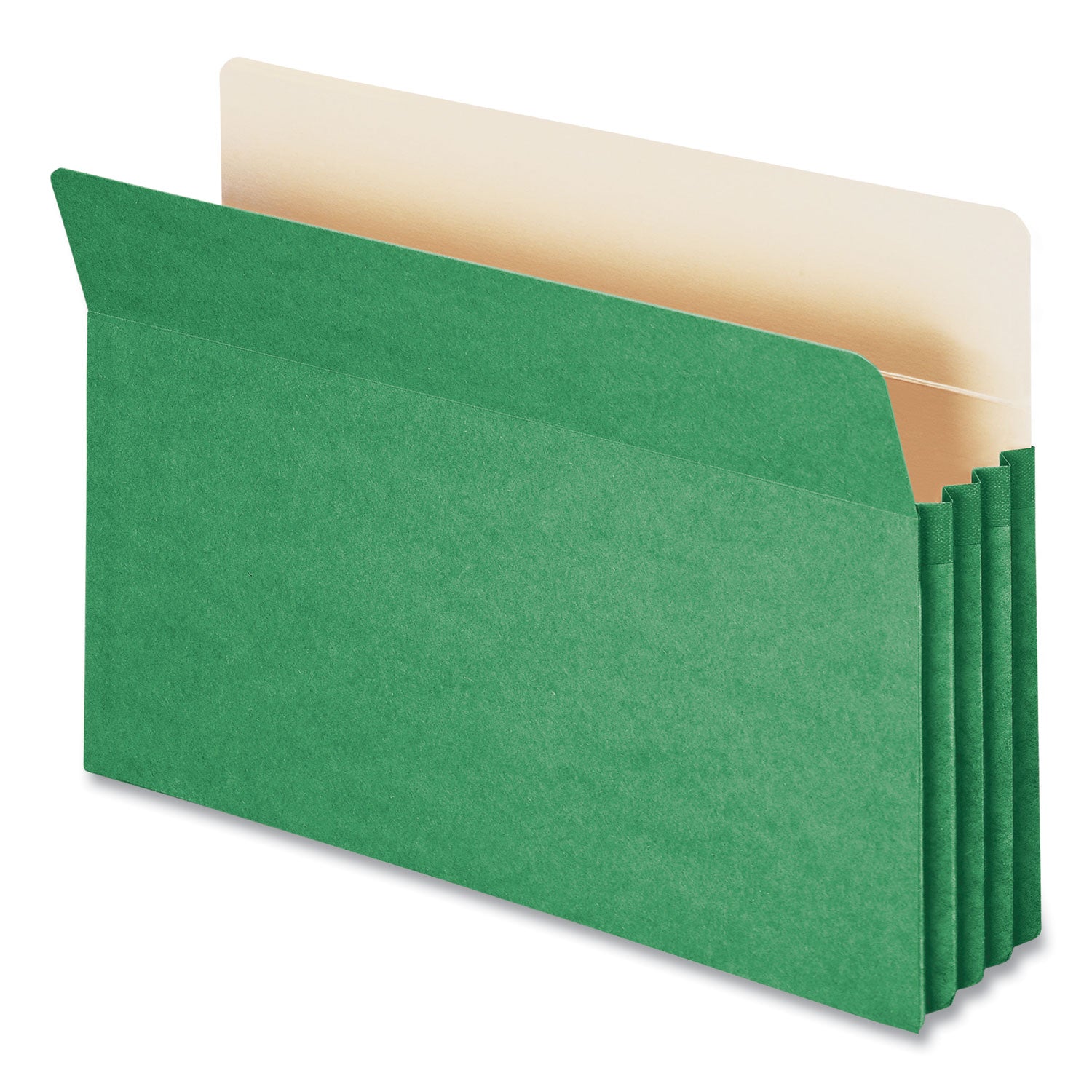 Smead TUFF Pocket Straight Tab Cut Legal Recycled File Pocket - 8 1/2" x 14" - 3 1/2" Expansion - Top Tab Location - Tyvek - Green - 10% Recycled - 1 Each