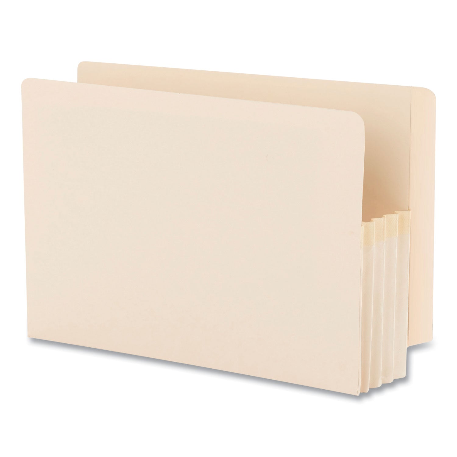 Smead Straight Tab Cut Legal Recycled File Pocket - 8 1/2" x 14" - 3 1/2" Expansion - 2 Plys - Manila - Tear Proof - 10% Recycled - 25 / Box