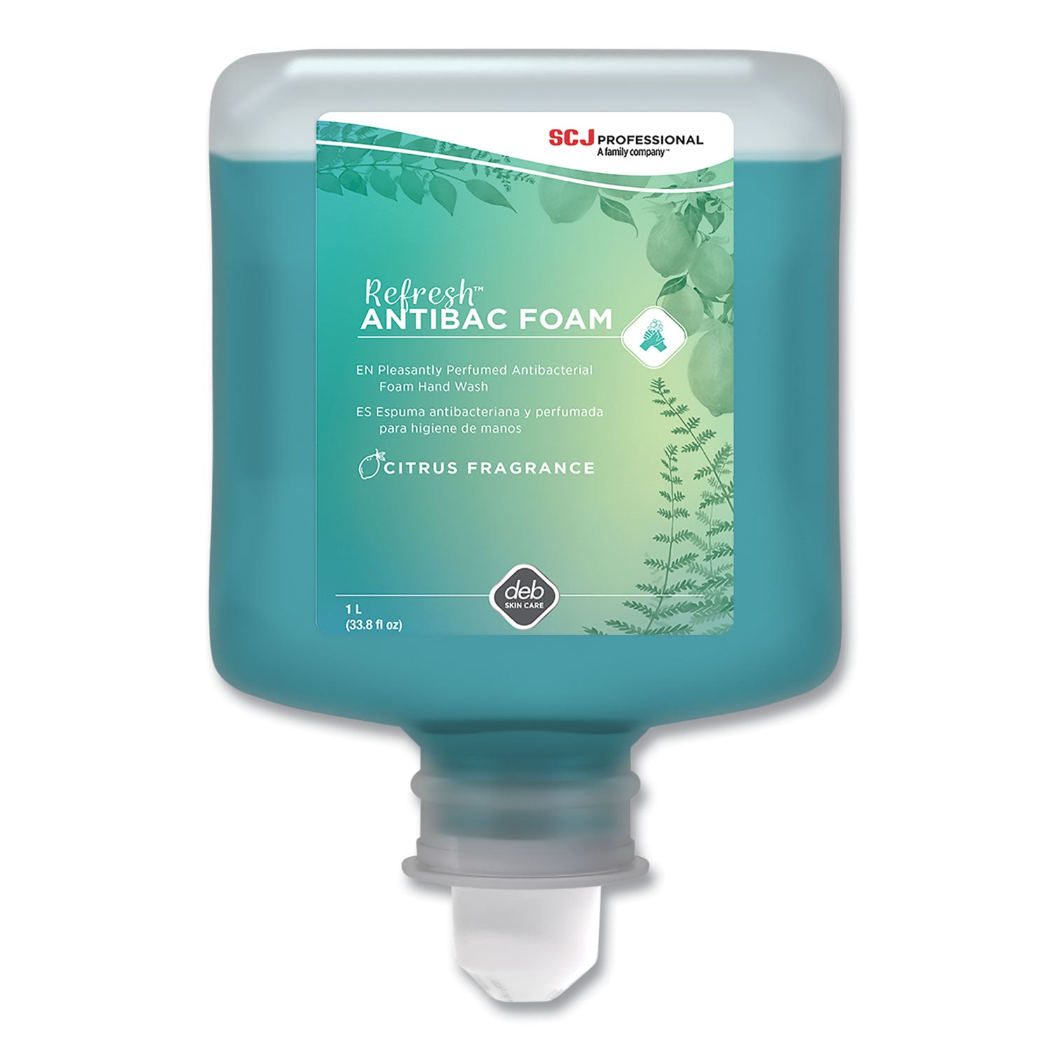 1.06 quart - Bacteria Remover - Hand - Moisturizing - Antibacterial - Green - Non-drying - 6 / Carton