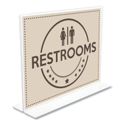 Landscape - 8.7" Height x 11.1" Width x 3.3" Depth - Acrylic - Clear - Anti-glare, Scratch Resistant, Durable, Double-sided, Heavy Duty - 1 Each