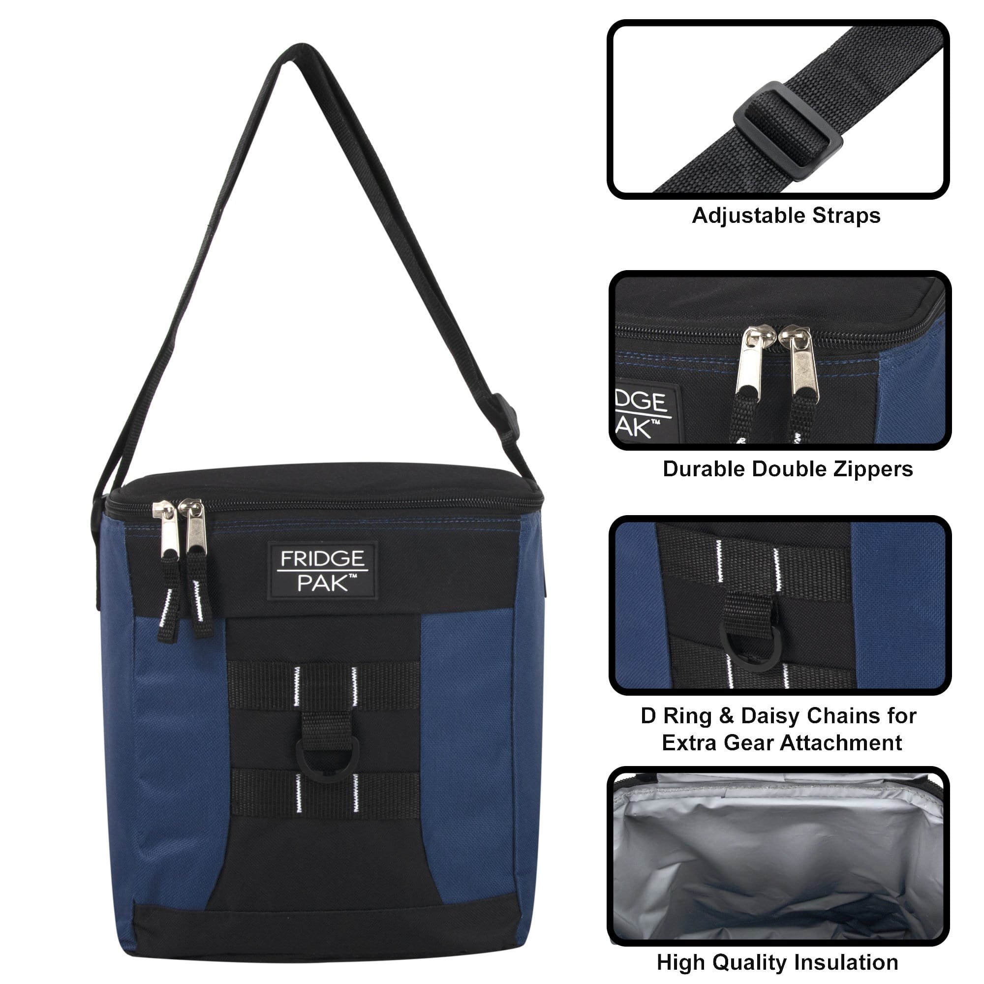 Fridge Pak 18 Can Cooler Bag - 4 Colors - 24 in the Pack