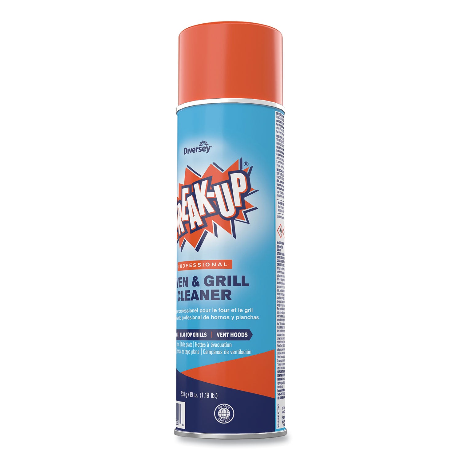 Diversey Professional Oven & Grill Cleaner - 19 fl oz (0.6 quart) - Citrus Scent - Heavy Duty, Fast Acting - Tan - 1 Each