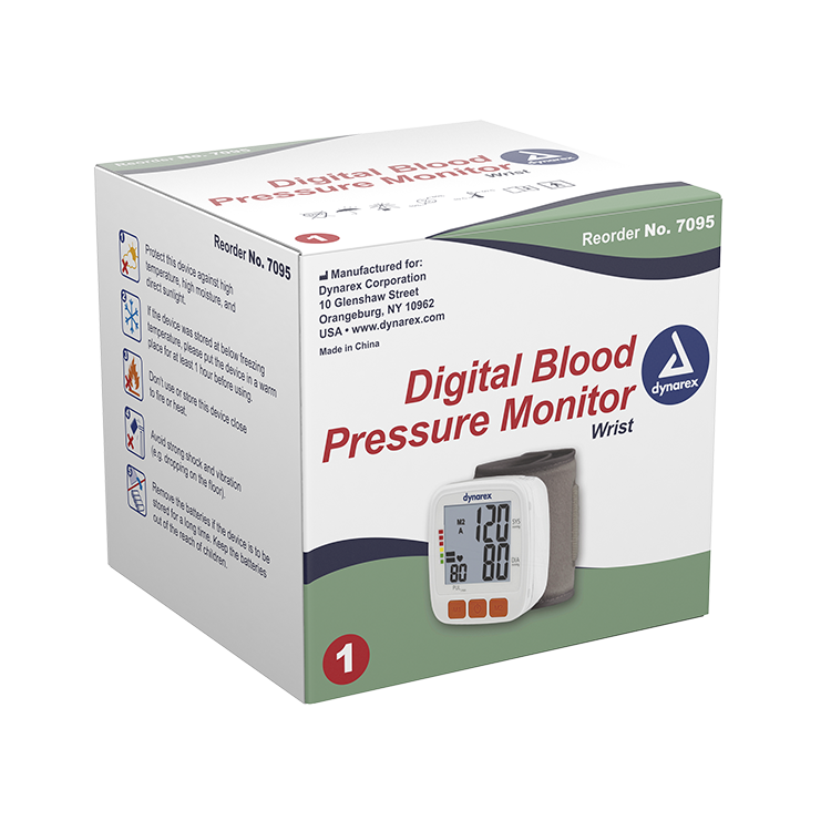 Digital Blood Pressure Monitor - Wrist, 5 Boxes per Case