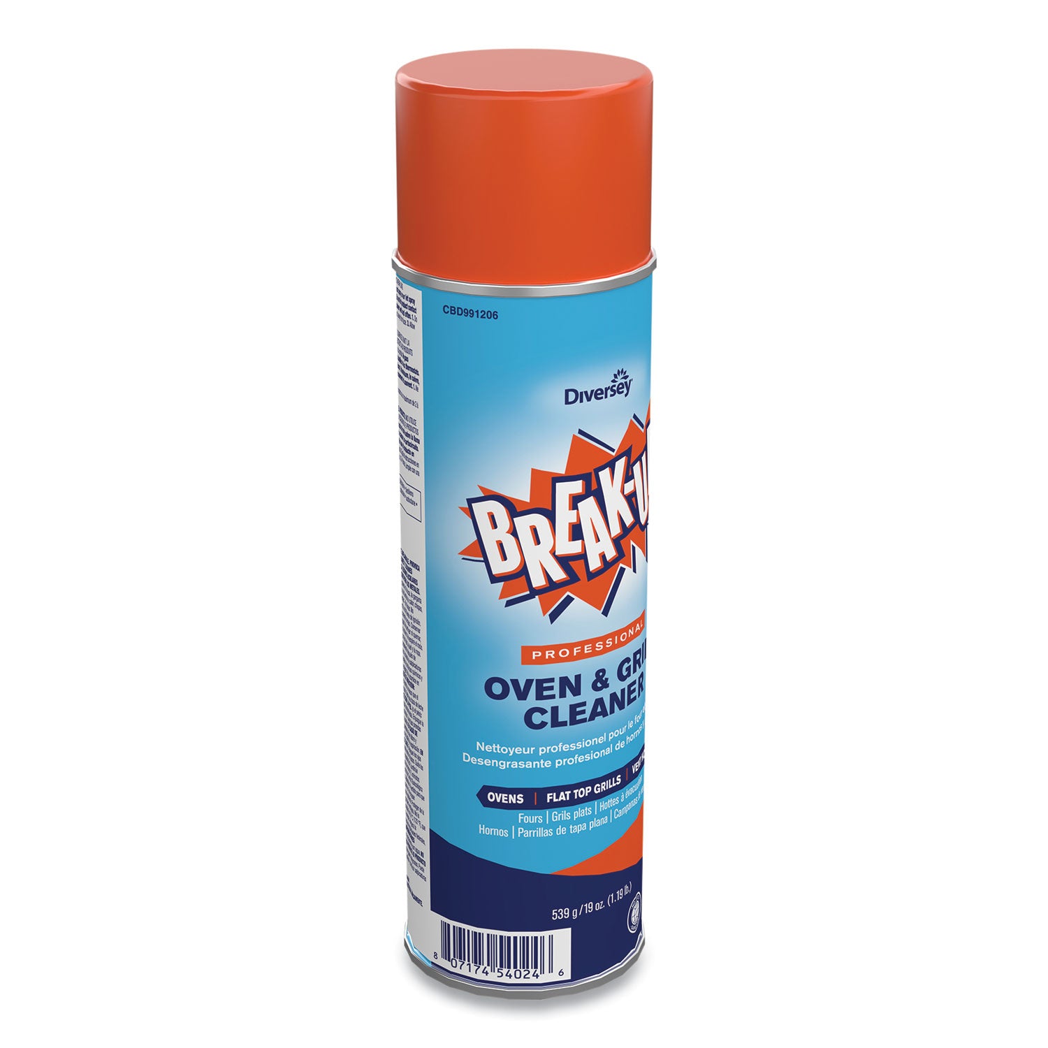 Diversey Professional Oven & Grill Cleaner - 19 fl oz (0.6 quart) - Citrus Scent - Heavy Duty, Fast Acting - Tan - 1 Each