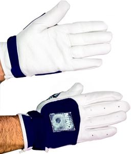 Elite Deerskin Handball Gloves, Unpadded, Navy, Large