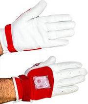 Elite Deerskin Handball Gloves, Unpadded, Red, Xxsmall