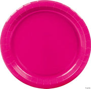Hot Pink 7" Paper Plate - 24 Pieces