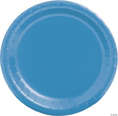 Turquoise Paper Plate - 24 Pieces