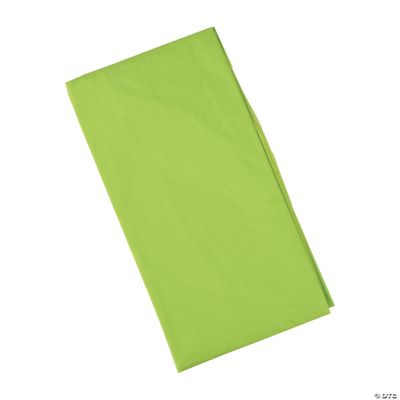 Fresh Lime Plastic Tablecover - 1 Piece