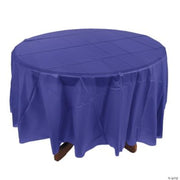 Purple Plastic Round Tablecover - 1 Piece