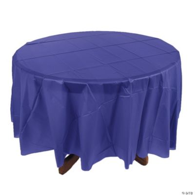 Purple Plastic Round Tablecover - 1 Piece