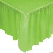 Fresh Lime Plastic Tableskirt - 1 Piece