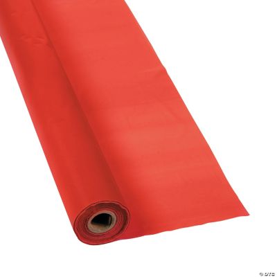 Red Tablecloth Roll - 1 Piece