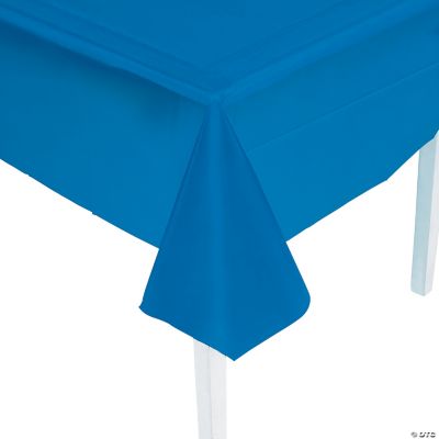 Blue Plastic Tablecover - 1 Piece