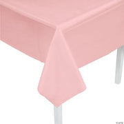 Pink Plastic Tablecover - 1 Piece