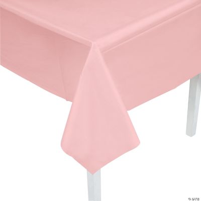Pink Plastic Tablecover - 1 Piece
