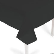Black Plastic Tablecover - 1 Piece