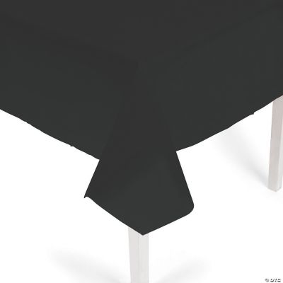 Black Plastic Tablecover - 1 Piece
