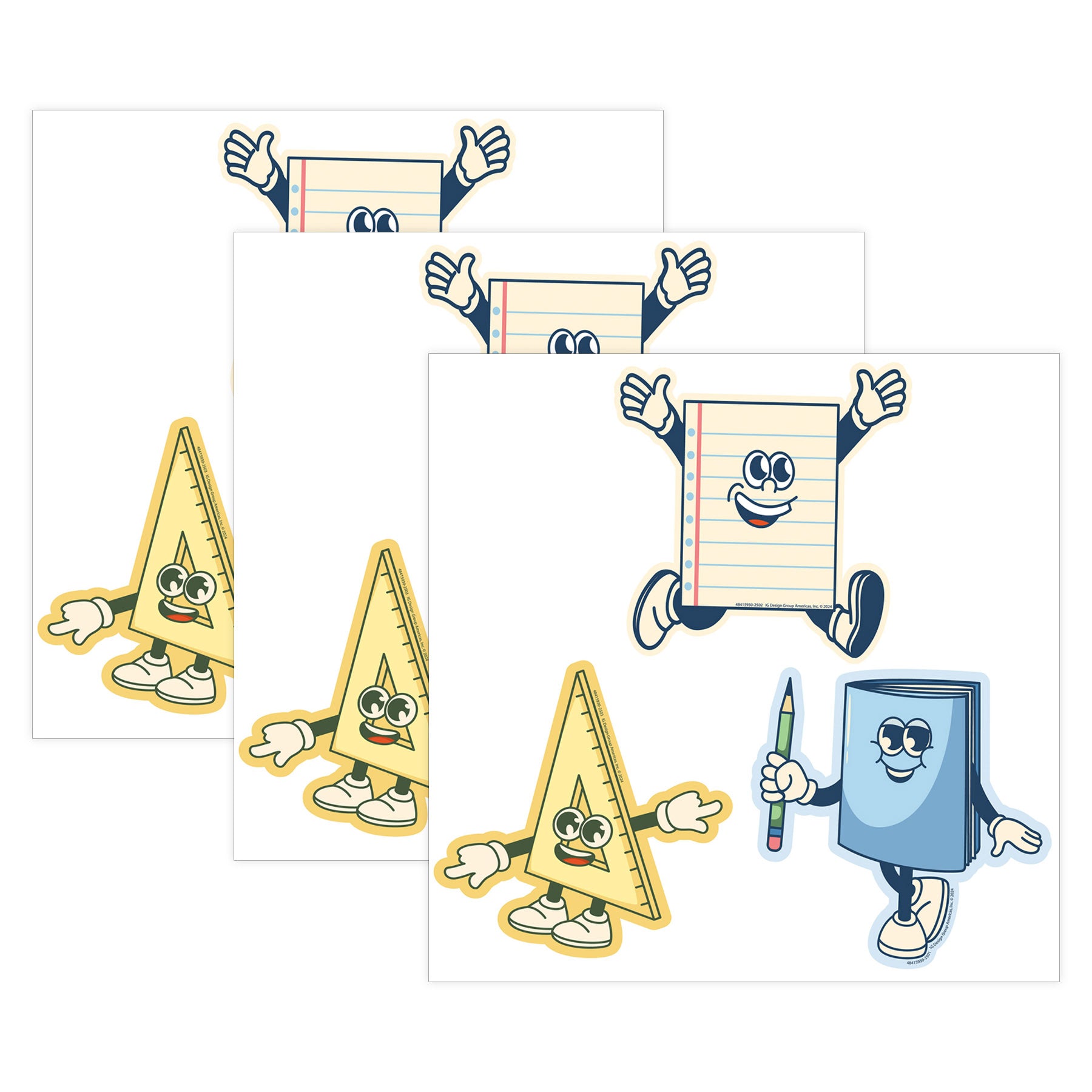 S'Cool Era Paper Cut-Outs, 36 Per Pack, 3 Packs