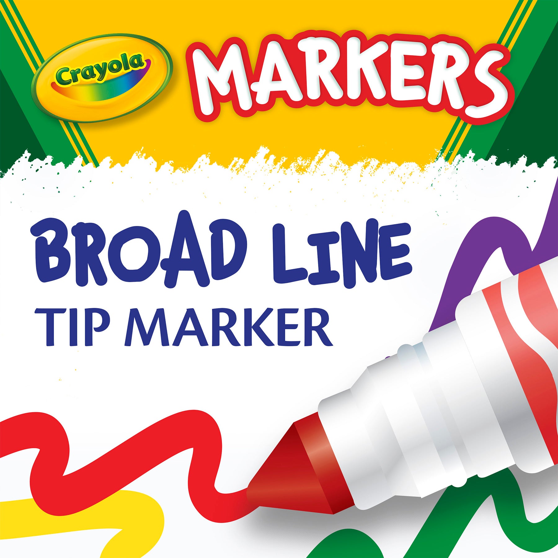 Broad Line Markers, Classic Colors, Pack of 10