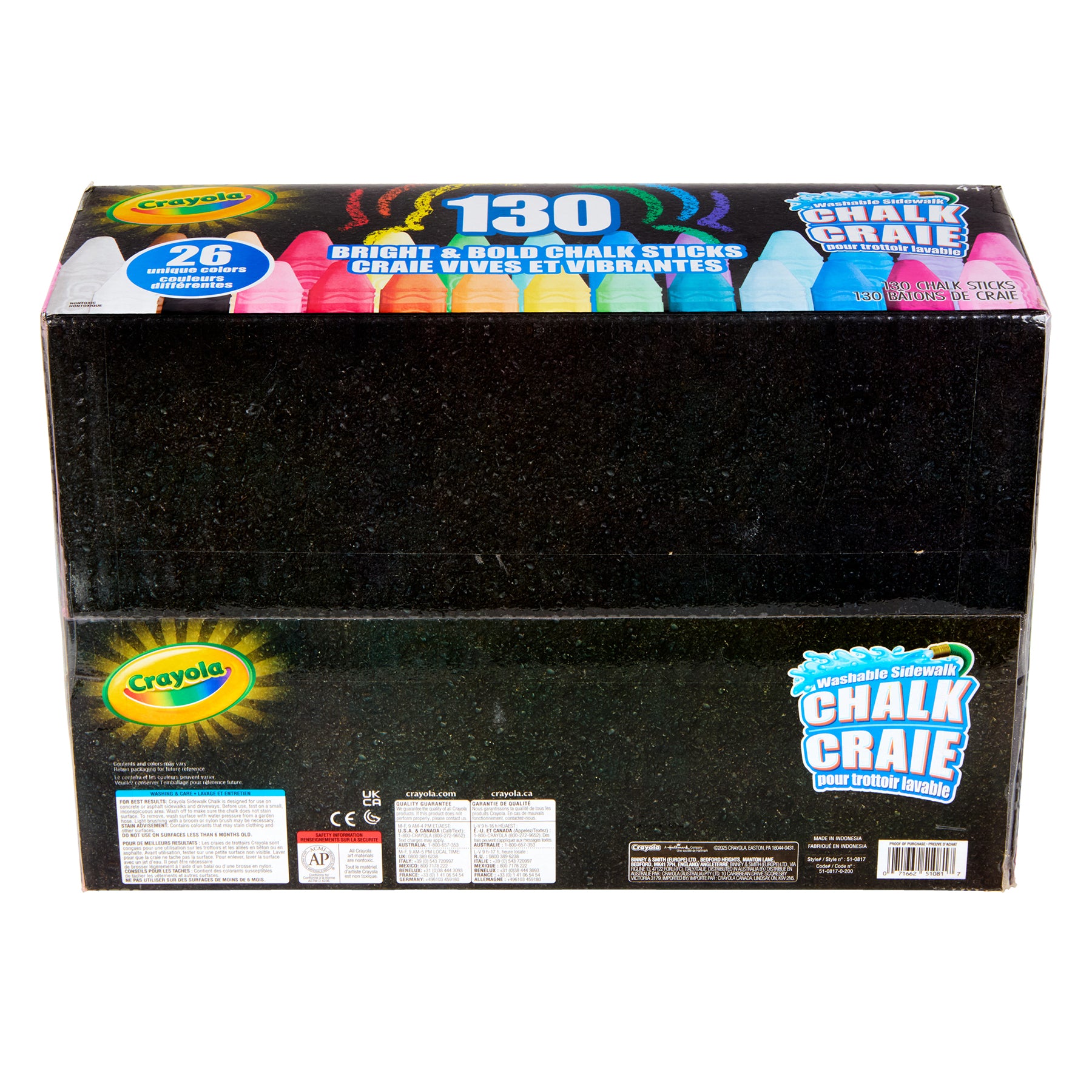 Bright & Bold Chalk Sticks, Pack of 130
