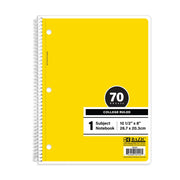 COLLEGE 1-SUBJECT YELLOW NOTEBOOK