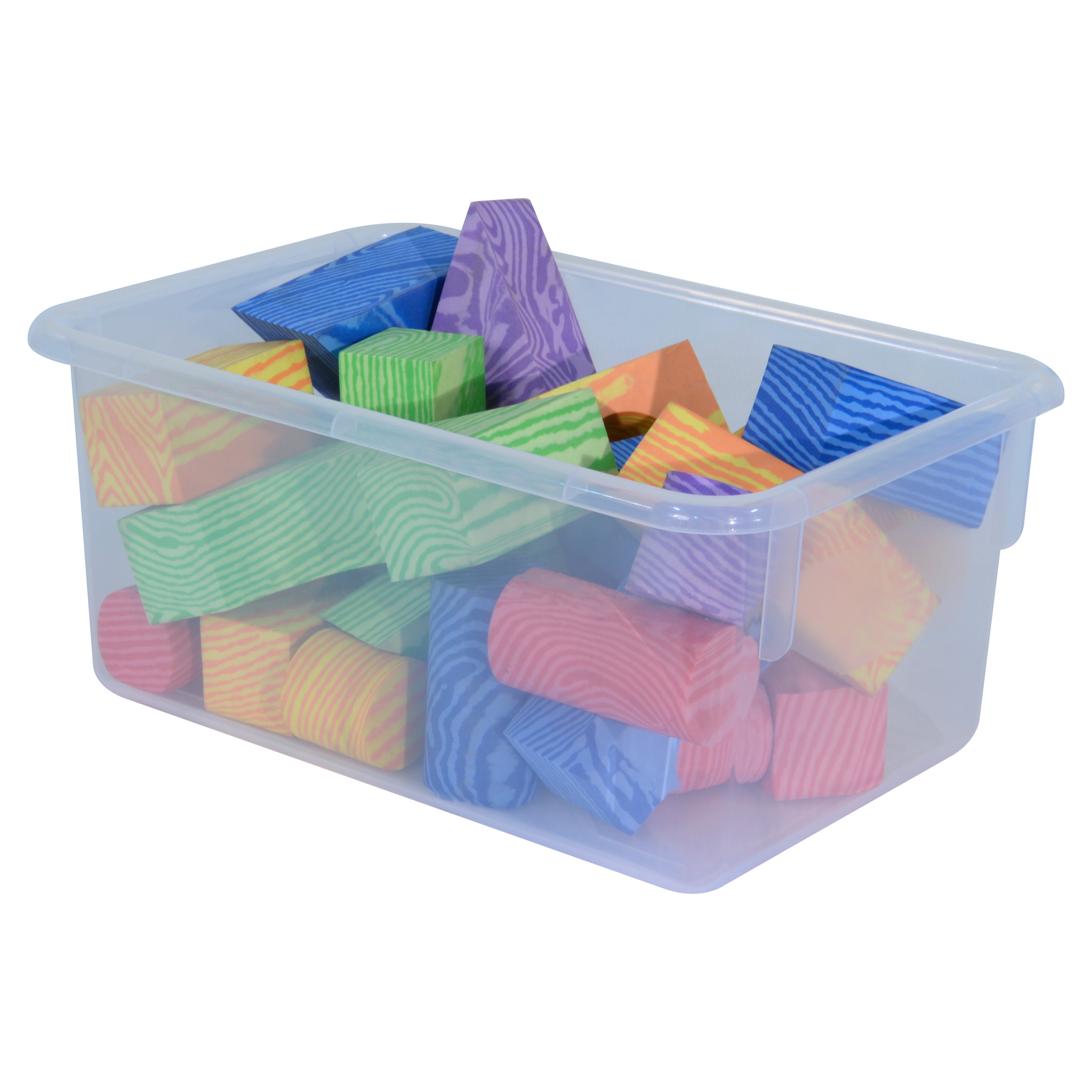 Translucent Clear Cubby Tray Set of 10