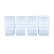 Translucent Clear Cubby Tray Set of 20