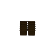 Brown Cubby Tray Set of 10