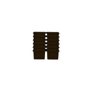 Brown Cubby Tray Set of 12