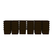 Brown Cubby Tray Set of 30