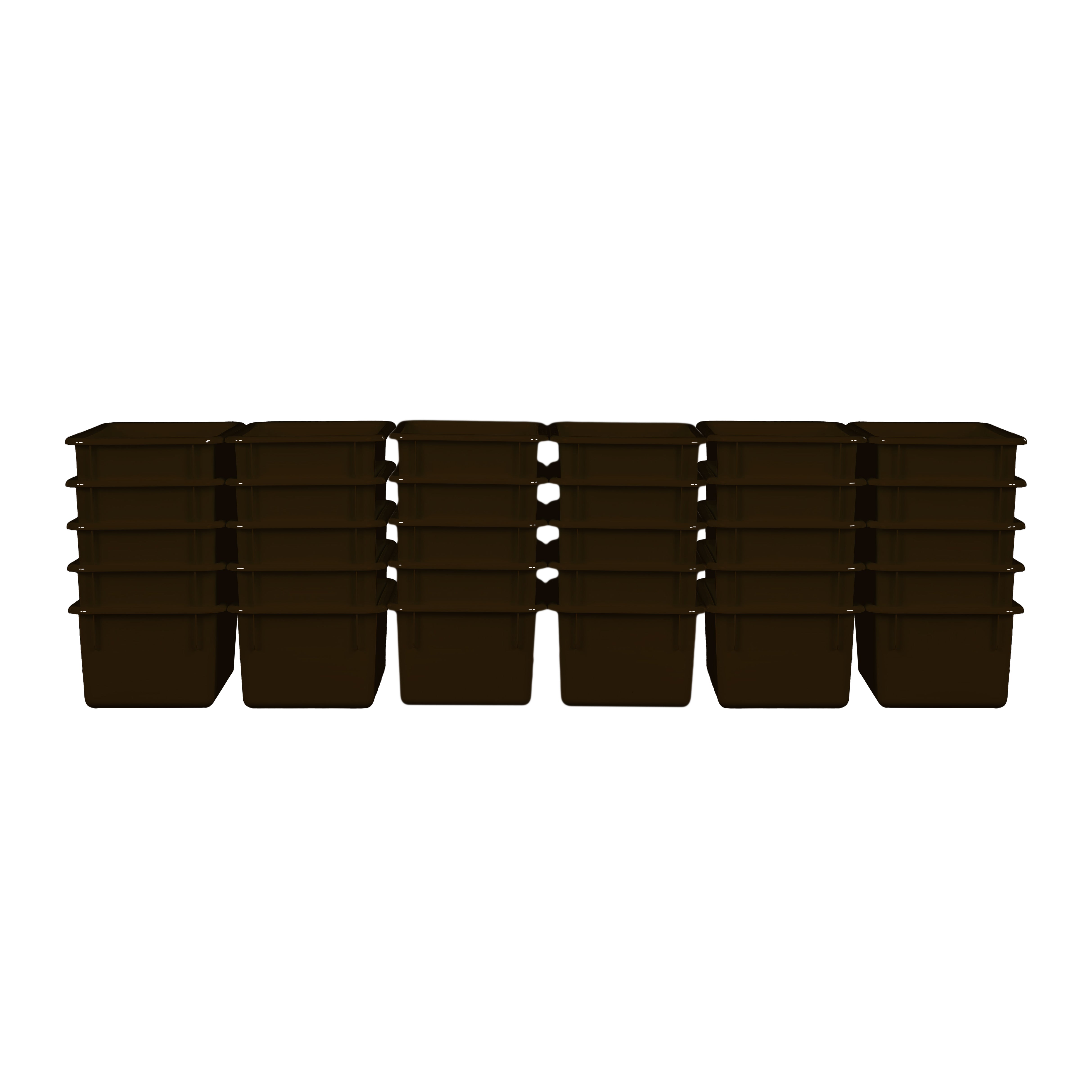 Brown Cubby Tray Set of 30