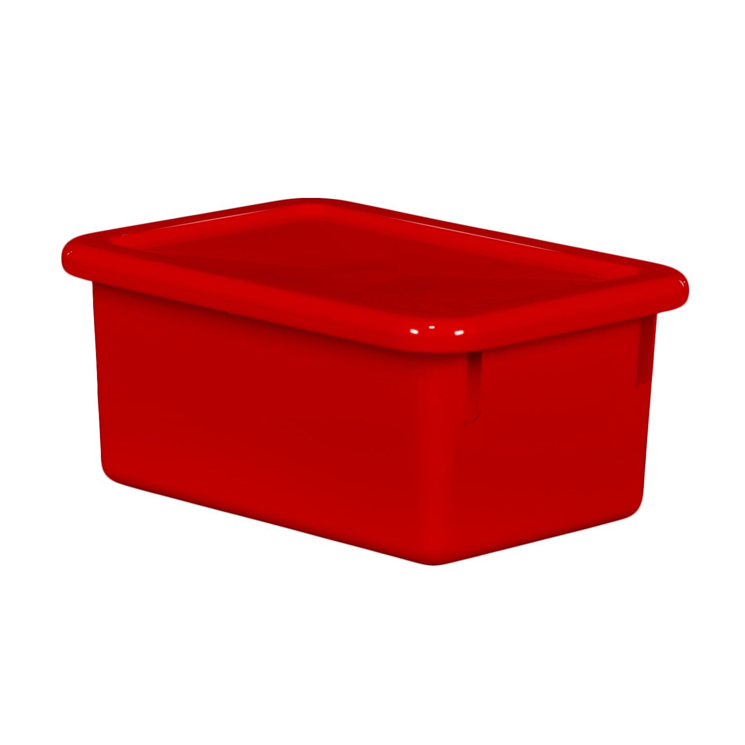 Red Cubby Tray w/ Lid Set of 10