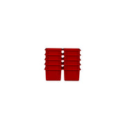 Red Cubby Tray Set of 10