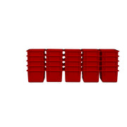 Red Cubby Tray Set of 25