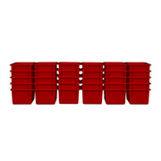 Red Cubby Tray Set of 30