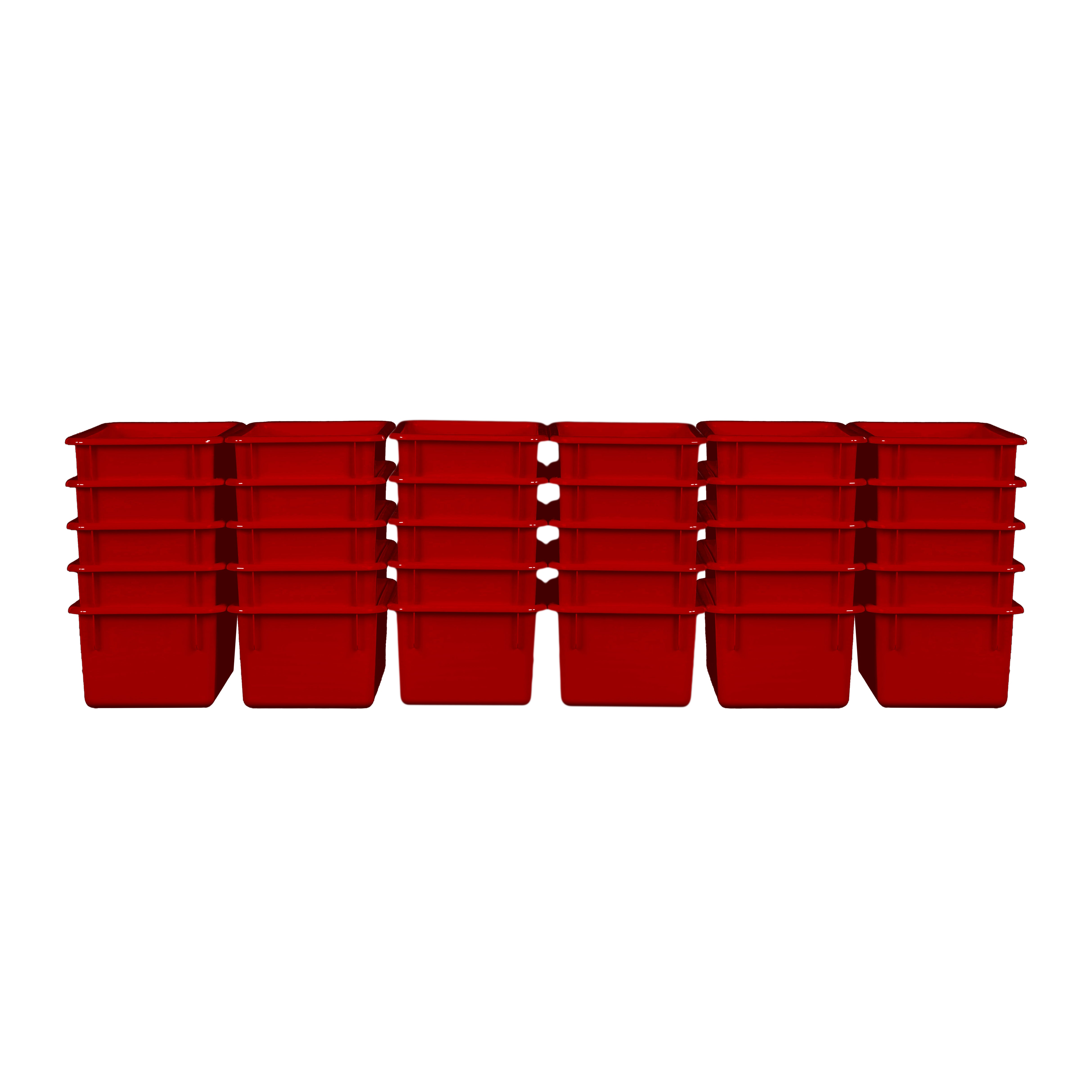 Red Cubby Tray Set of 30