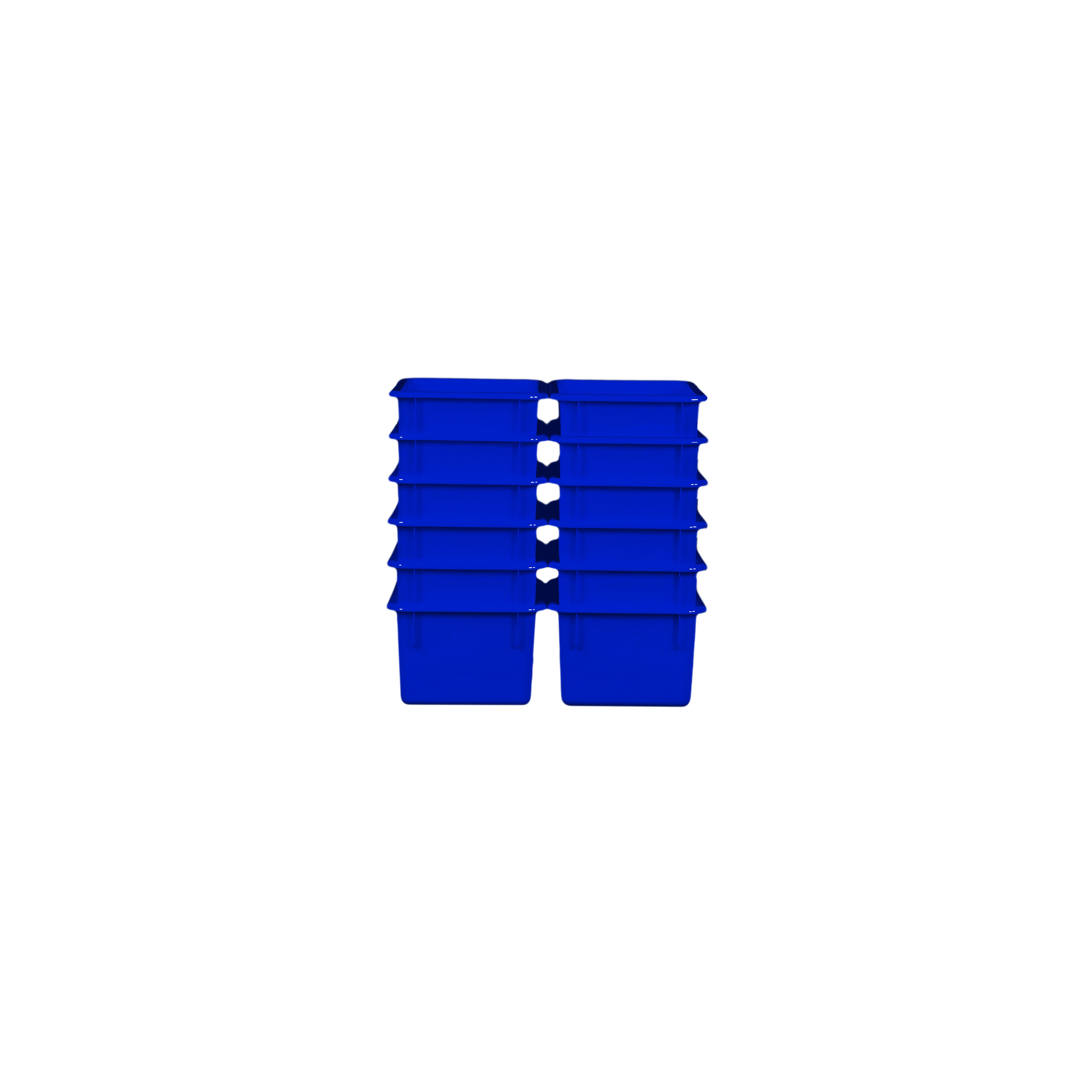 Blue Cubby Tray Set of 12