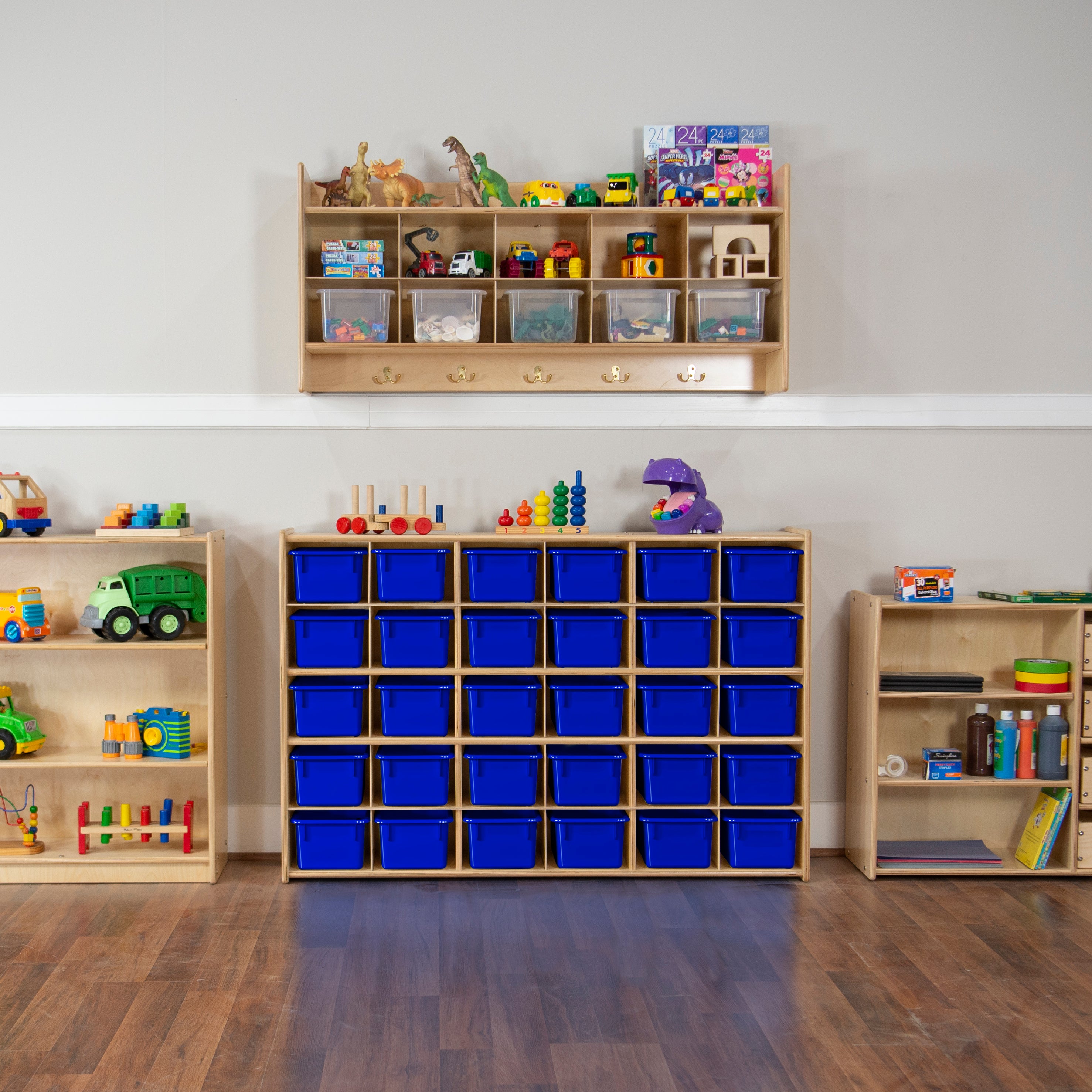 Blue Cubby Tray Set of 12