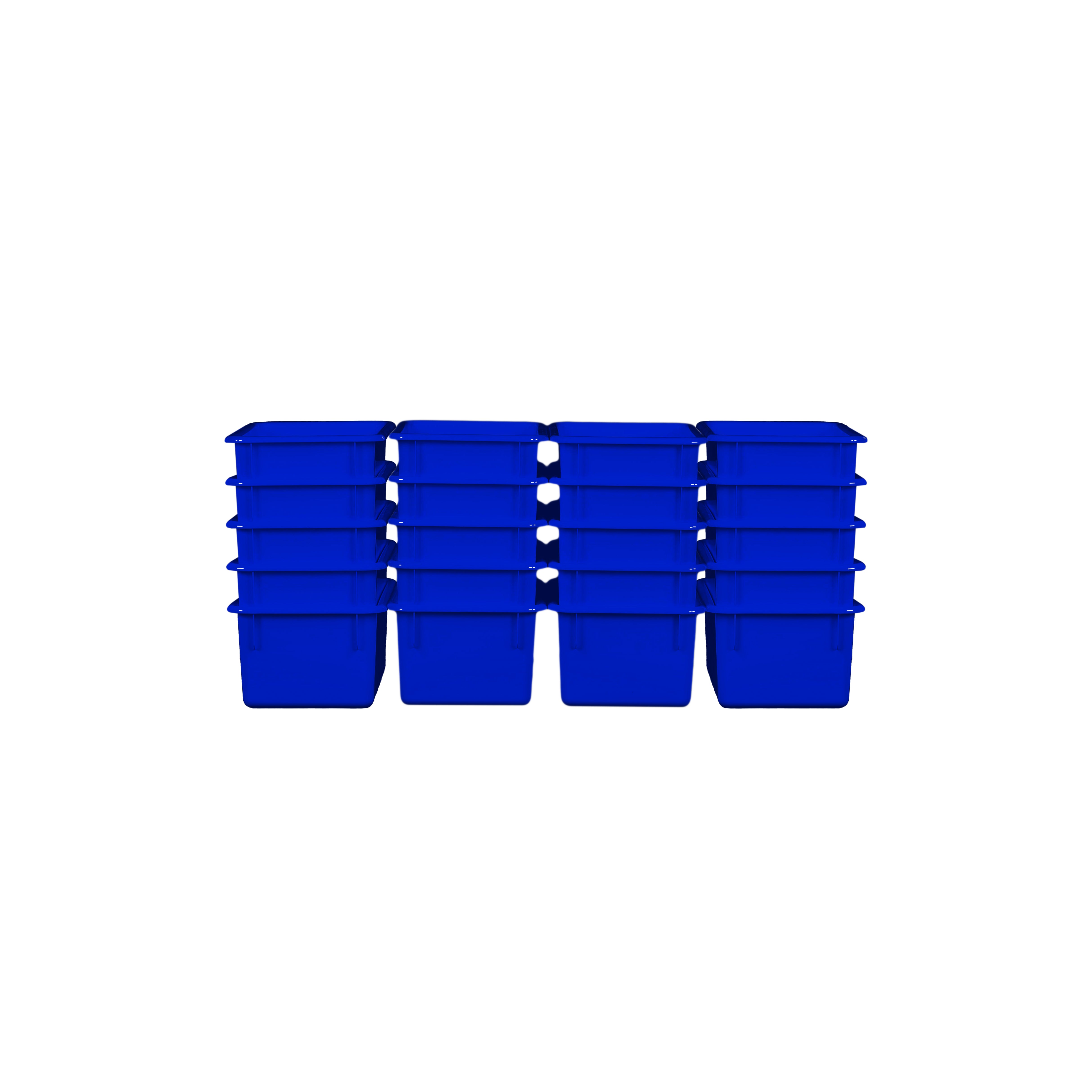 Blue Cubby Tray Set of 20