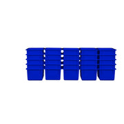 Blue Cubby Tray Set of 25
