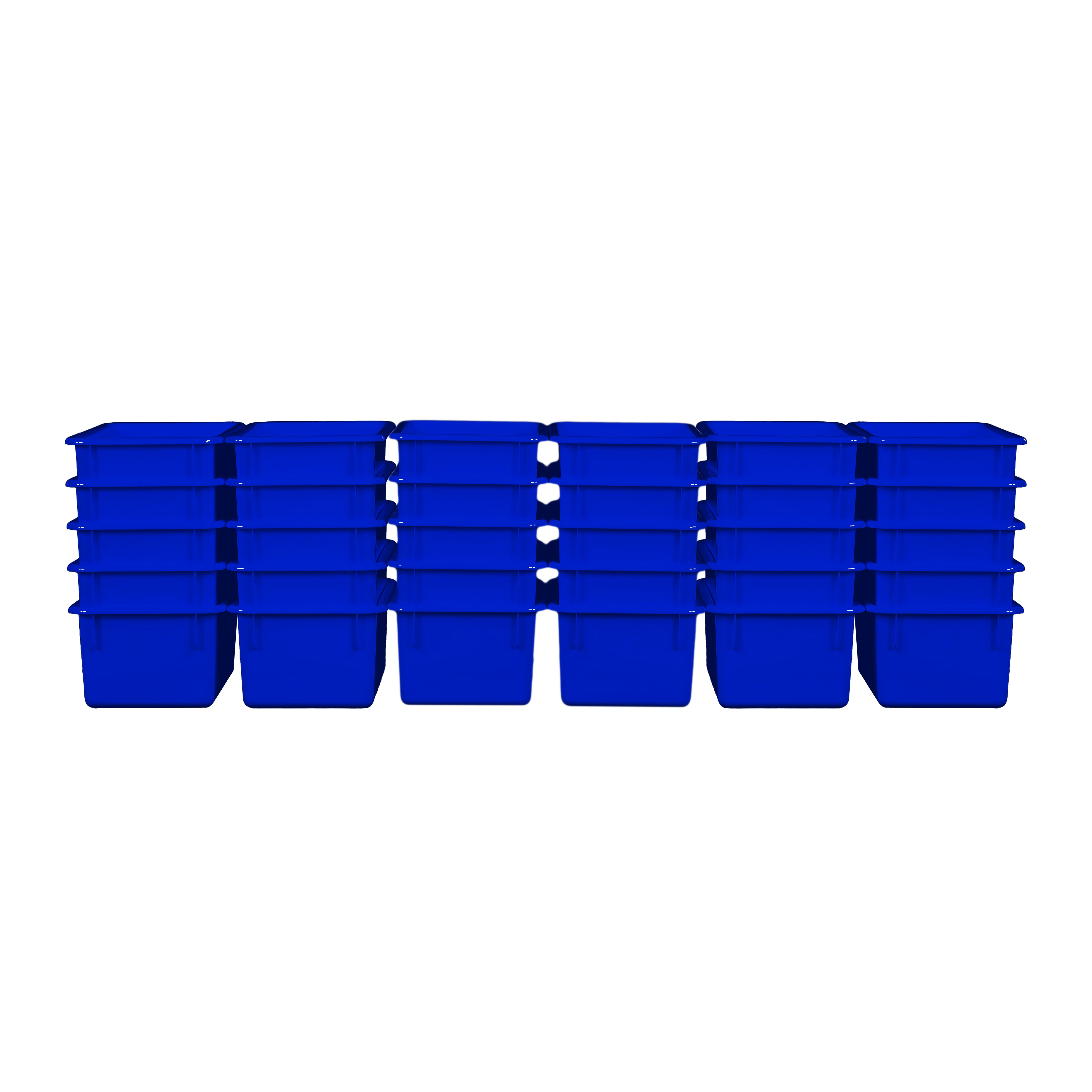 Blue Cubby Tray Set of 30