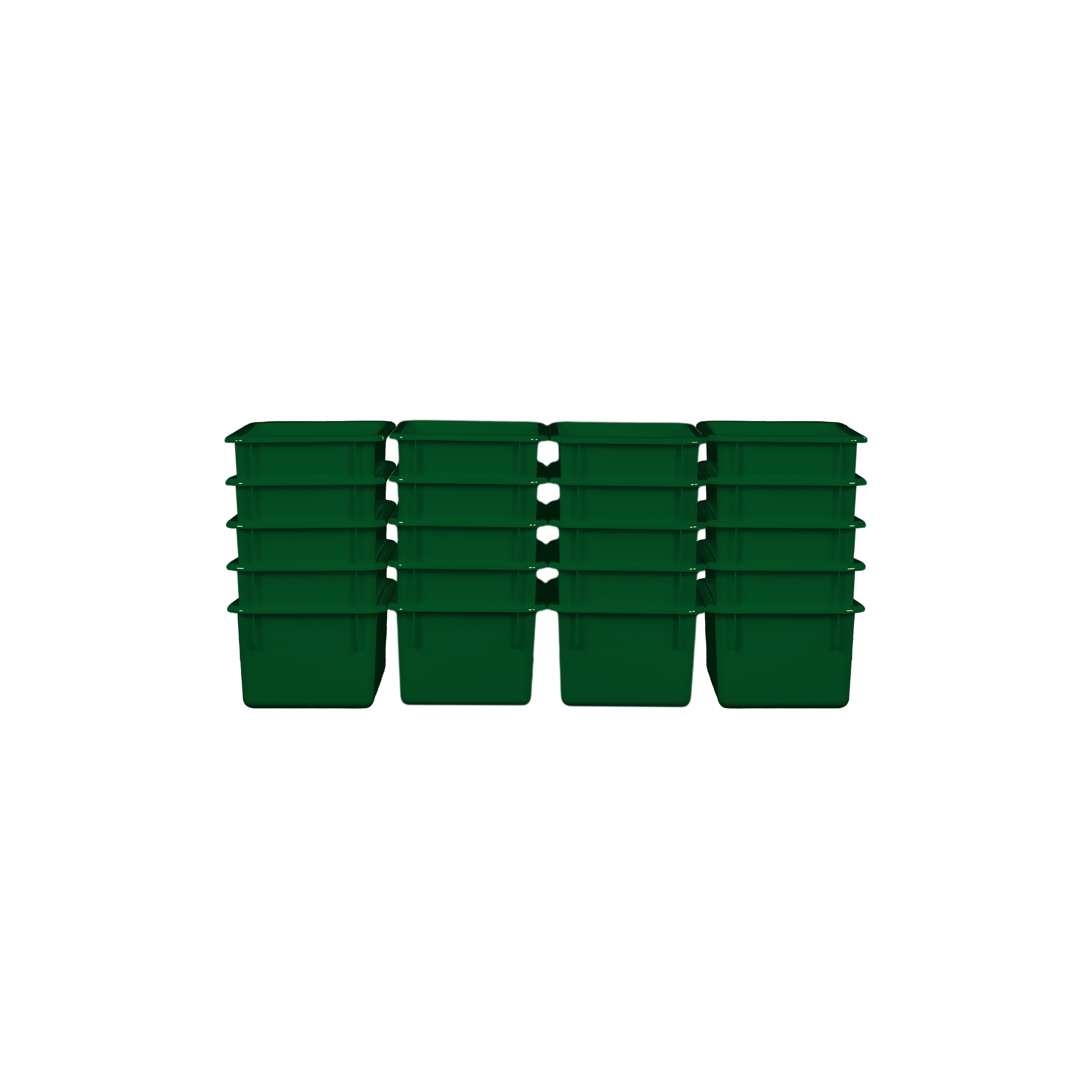 Green Cubby Tray Set of 20