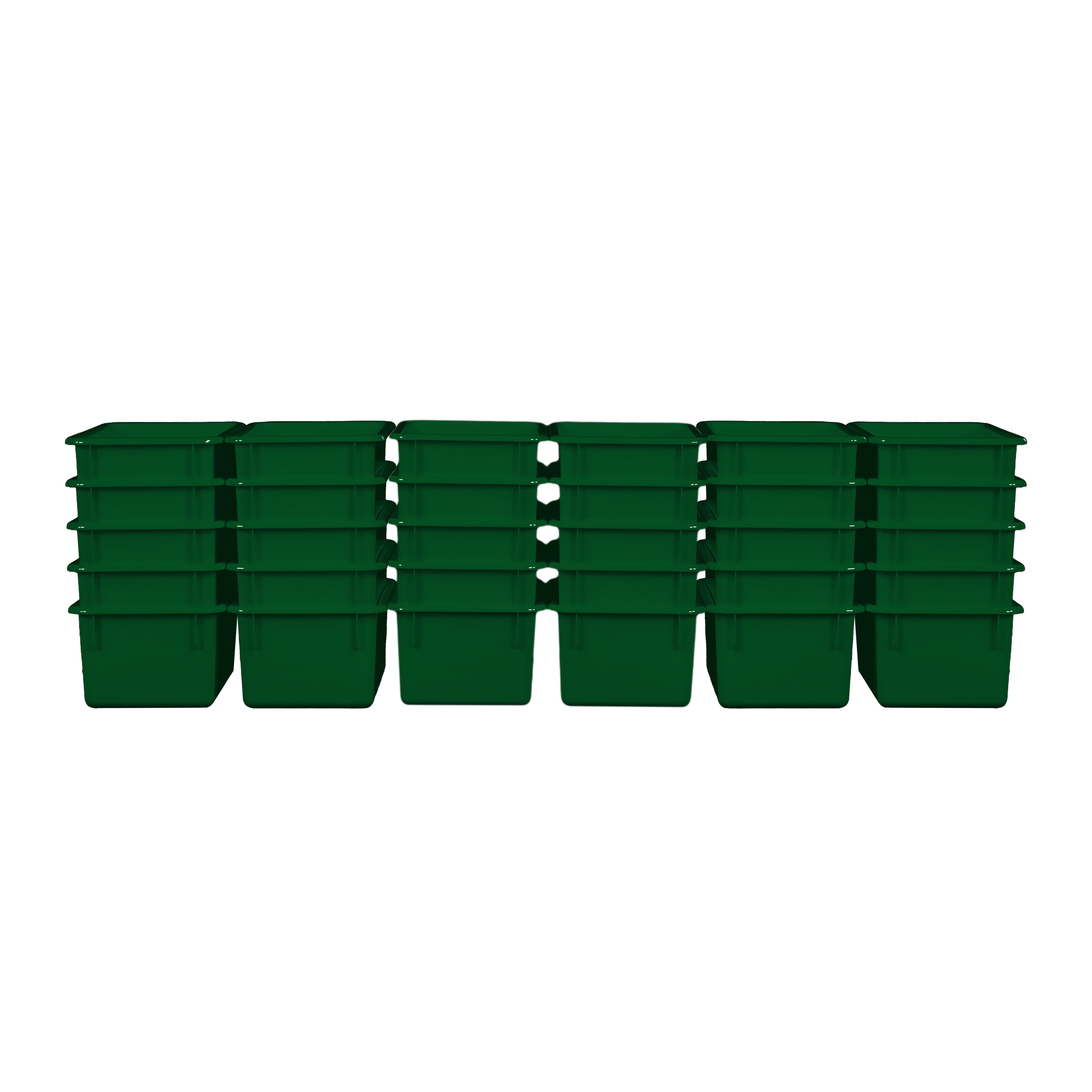 Green Cubby Tray Set of 30
