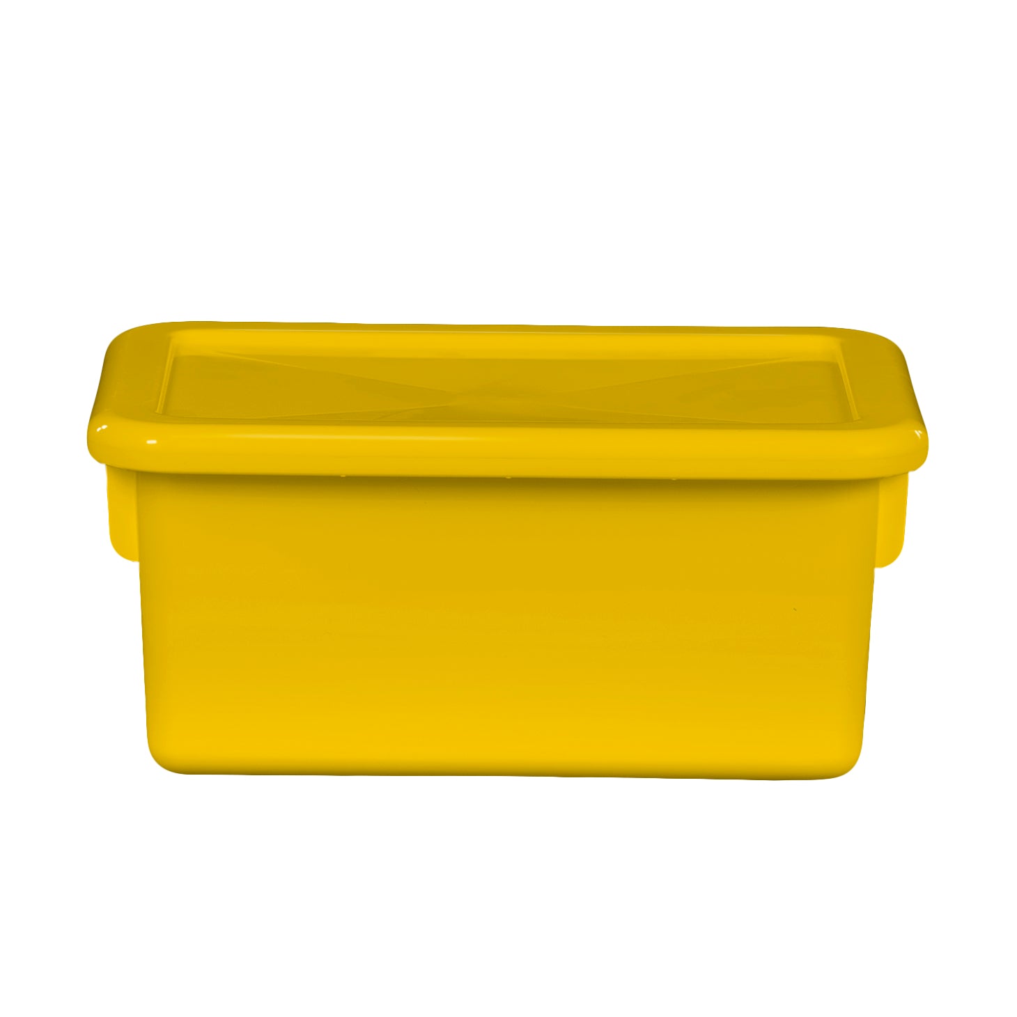 Yellow Cubby Tray w/ Lid Set of 10